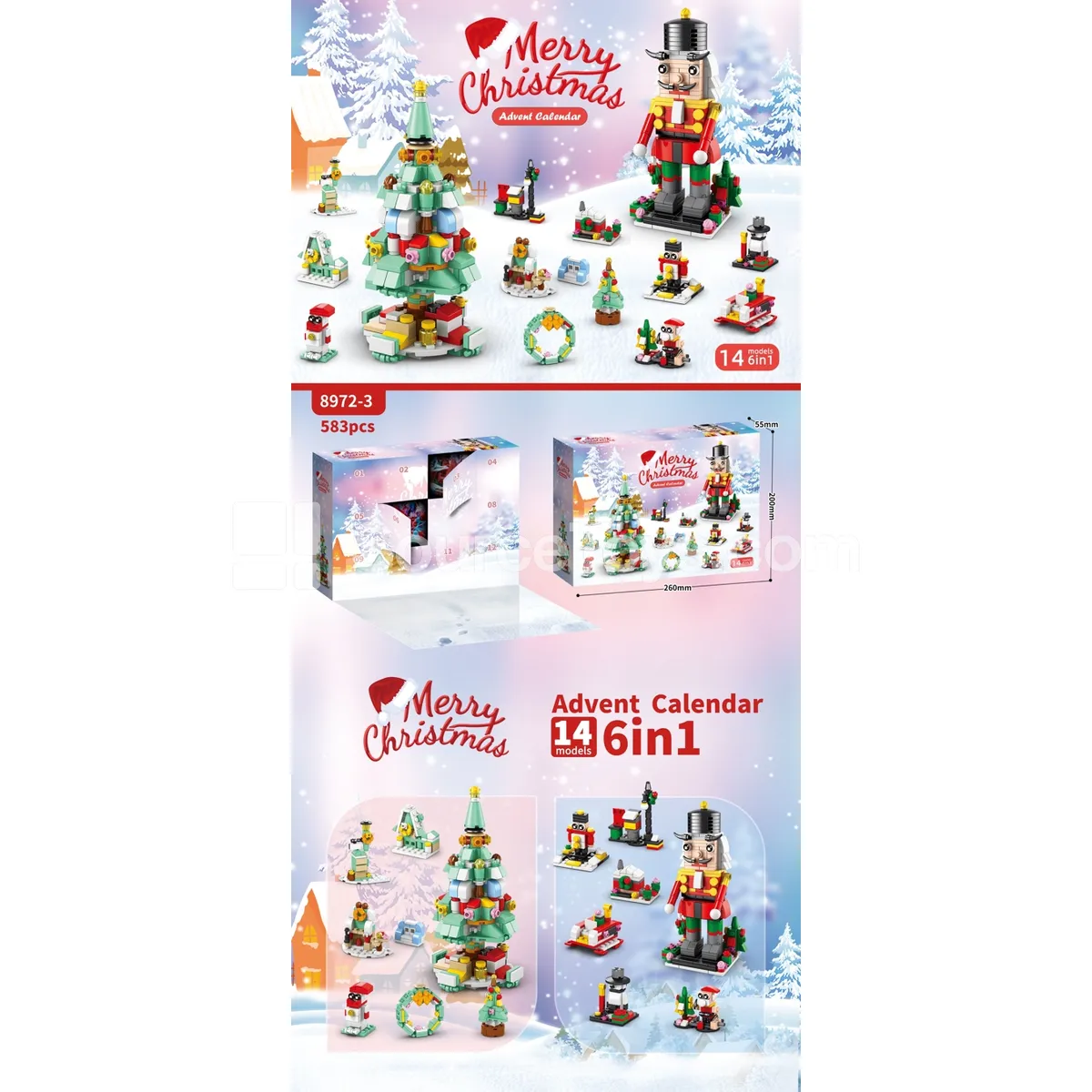 Christmas Blind Box C (12 Holes) Budget Volume Model, 583 Pcs Christmas Blind Box C (12 Holes) Budget Volume Model, 583 Pcs