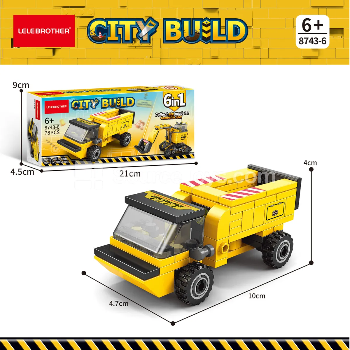 Steel Transport Truck 78pcs