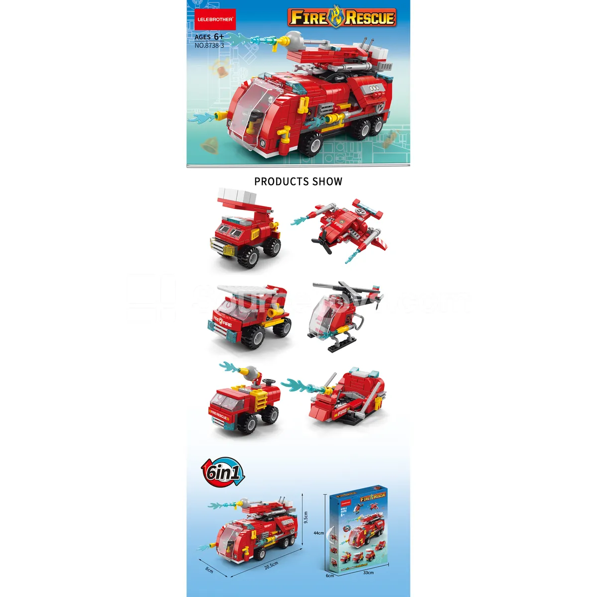 Fire Truck 493 PCS Building Blocks Fire Truck 493 PCS Building Blocks