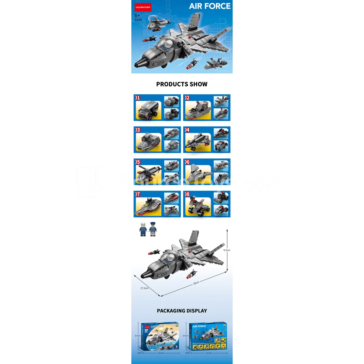 8-in-1 Fighter Jet Building Blocks 510PCS 8-in-1 Fighter Jet Building Blocks 510PCS