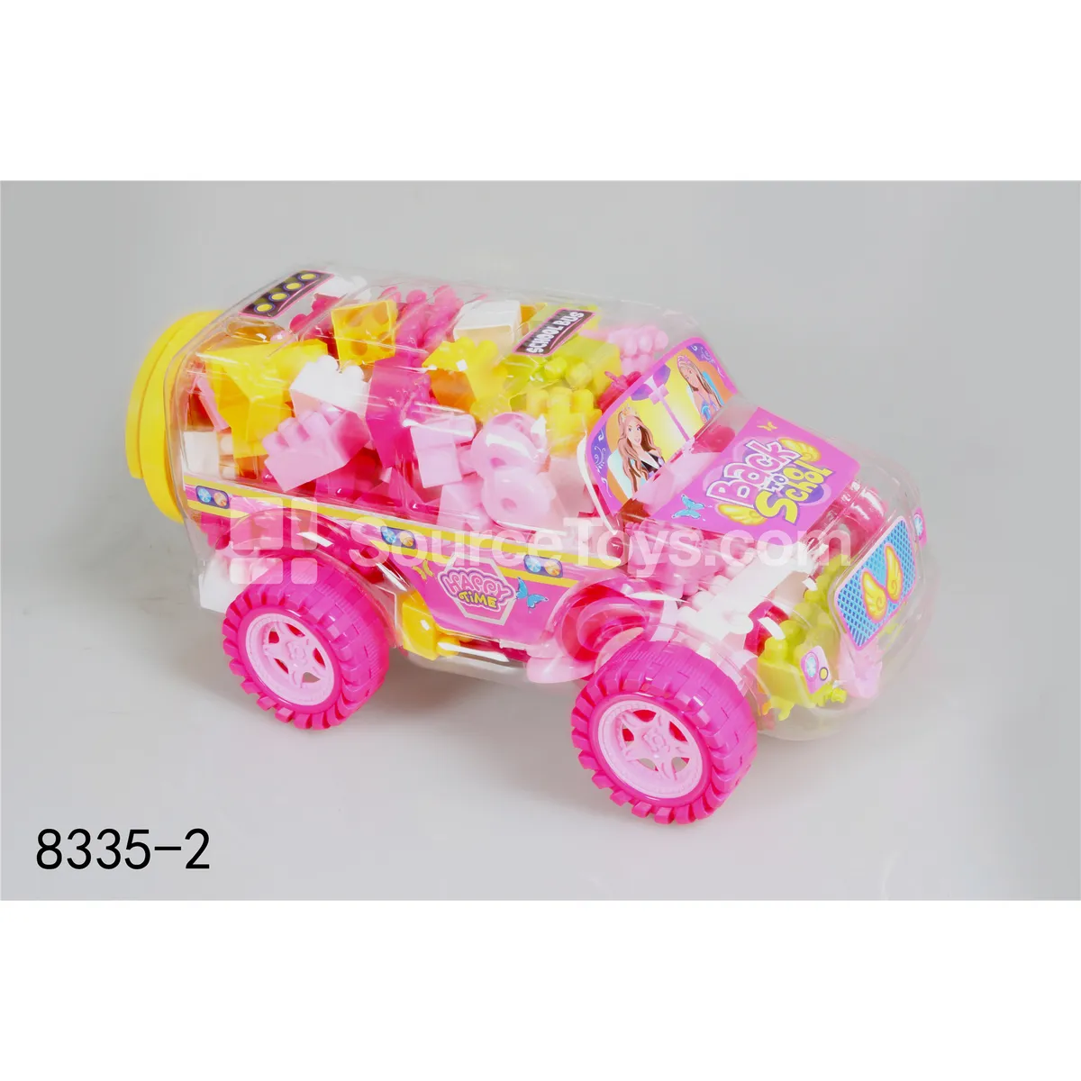Girls Series  Large School Bus Assorted Colors 120pcs 600g