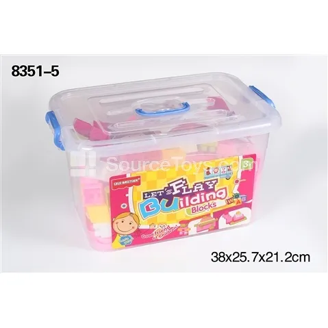 No.6 Building Block Storage Box, Assorted Colors, 850g, Approx 160pcs No.6 Building Block Storage Box, Assorted Colors, 850g, Approx 160pcs