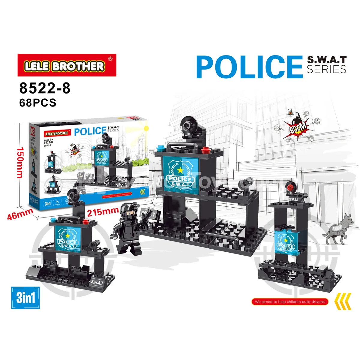 Black Eagle Dragon SWAT Figure Black Eagle Dragon SWAT Figure