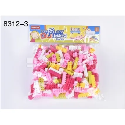Girls Series  High-Frequency New Card Head Bag Building Blocks Assorted Colors by Weight 405g (Approx. 320PCS)