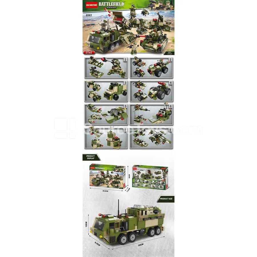 Heavy Missile Truck 27in 1853pcs Building Blocks