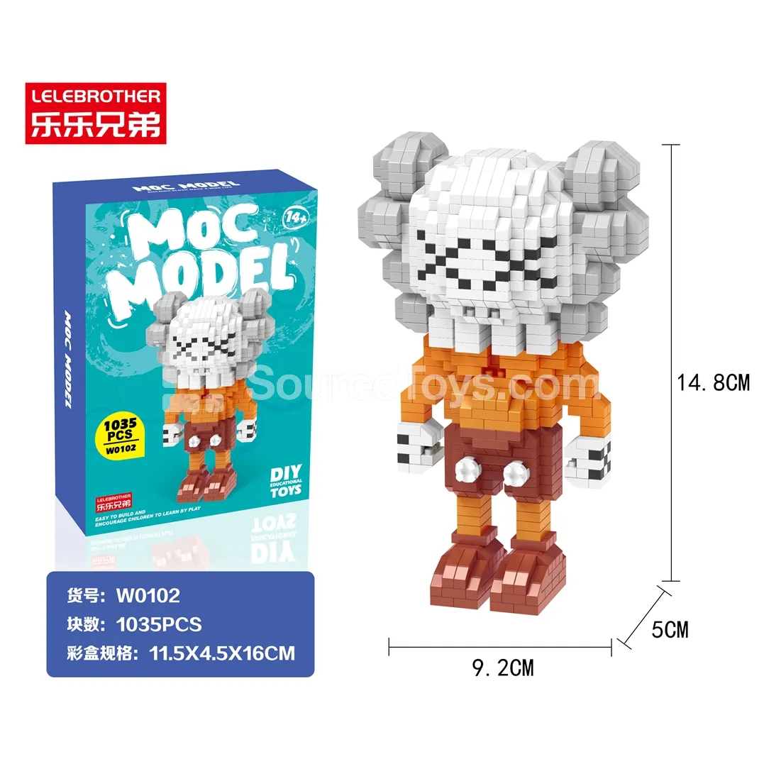Trendy Brown Building Blocks 1035 Pcs Trendy Brown Building Blocks 1035 Pcs
