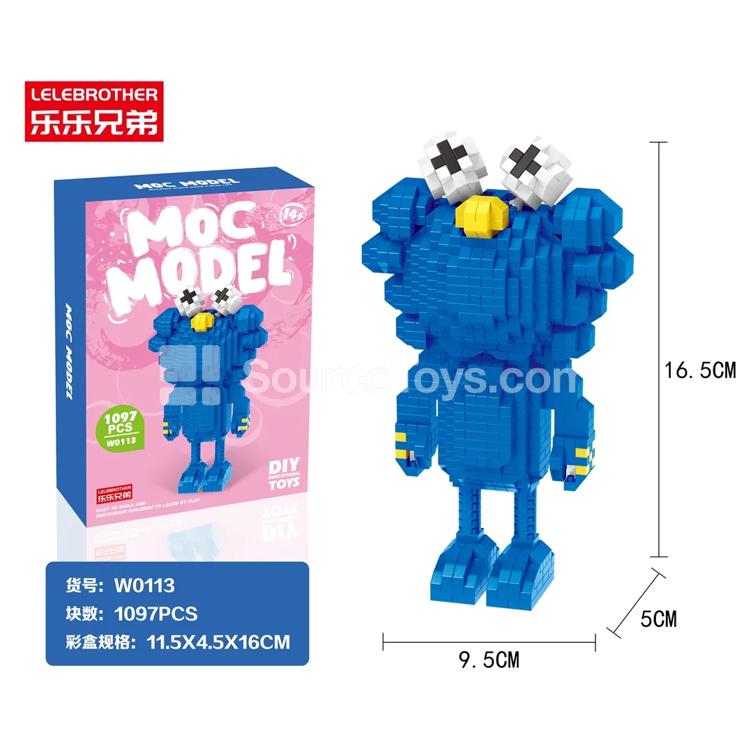 Blue 1097PCS Building Blocks Set Blue 1097PCS Building Blocks Set