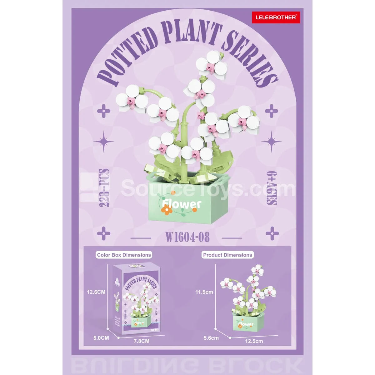 Butterfly Orchid Building Blocks 228PCS Butterfly Orchid Building Blocks 228PCS