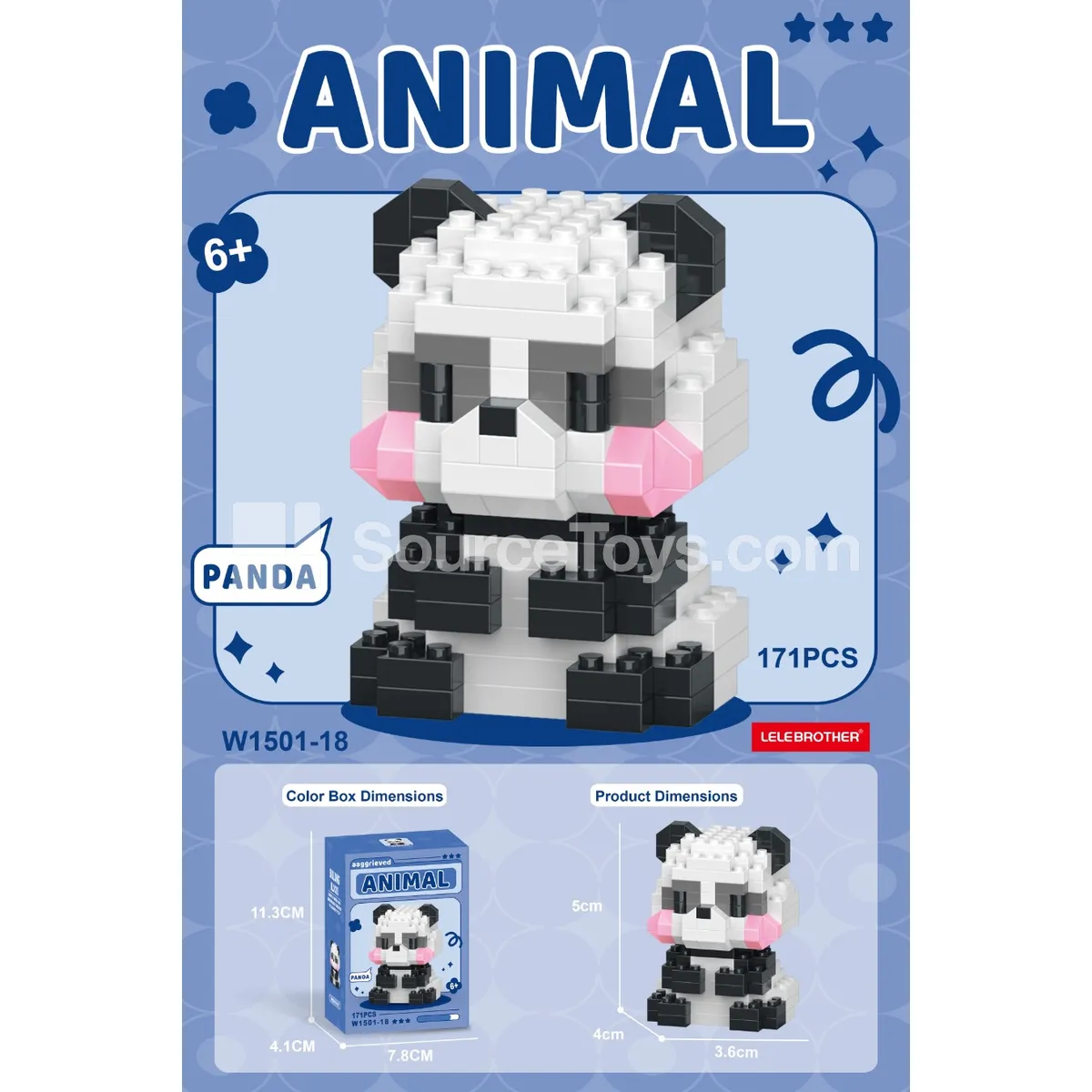 Pleading Panda 171pcs Building Blocks Pleading Panda 171pcs Building Blocks
