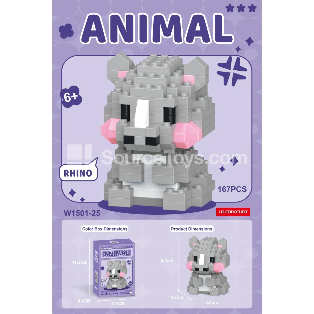 Rhino Building Blocks 167PCS Rhino Building Blocks 167PCS