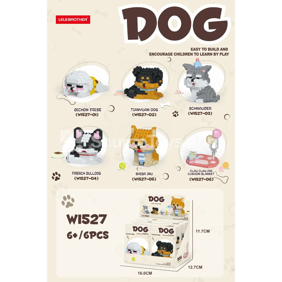 Dog Display Box 2 (6 Styles Assorted) Dog Display Box 2 (6 Styles Assorted)