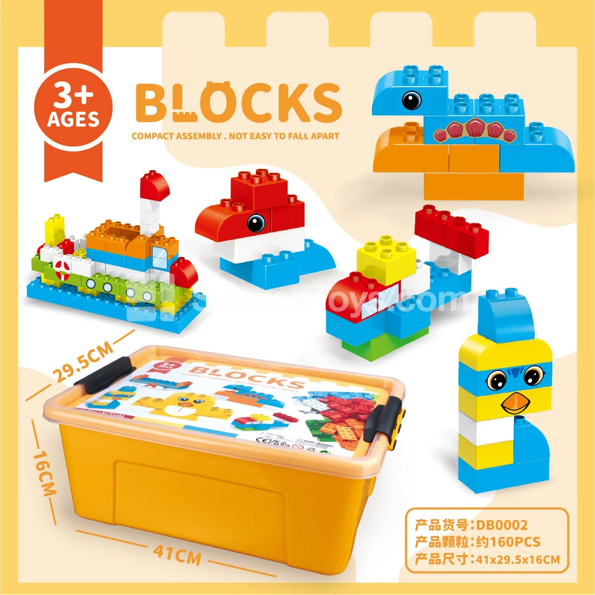 Large Storage Box Building Blocks 1000g Assorted Colors ~160pcs Large Storage Box Building Blocks 1000g Assorted Colors ~160pcs