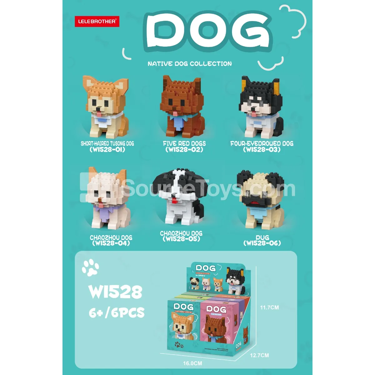 Dog Display Box 3 (6 Styles Assorted) Dog Display Box 3 (6 Styles Assorted)
