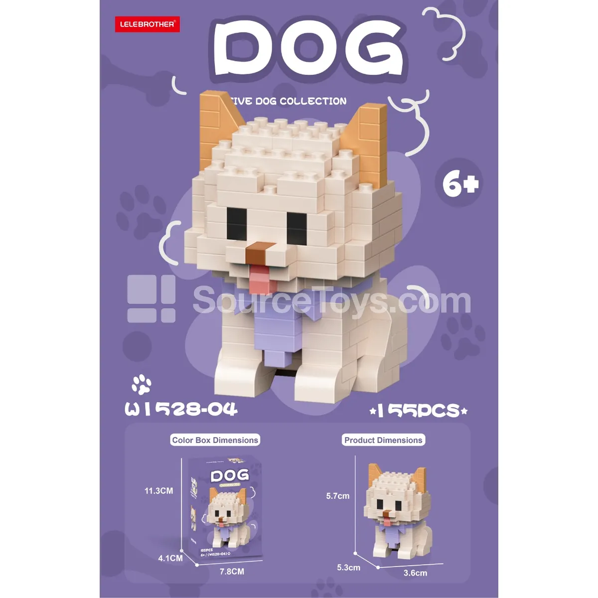 Chaozhou Dog 155PCS Building Blocks Chaozhou Dog 155PCS Building Blocks