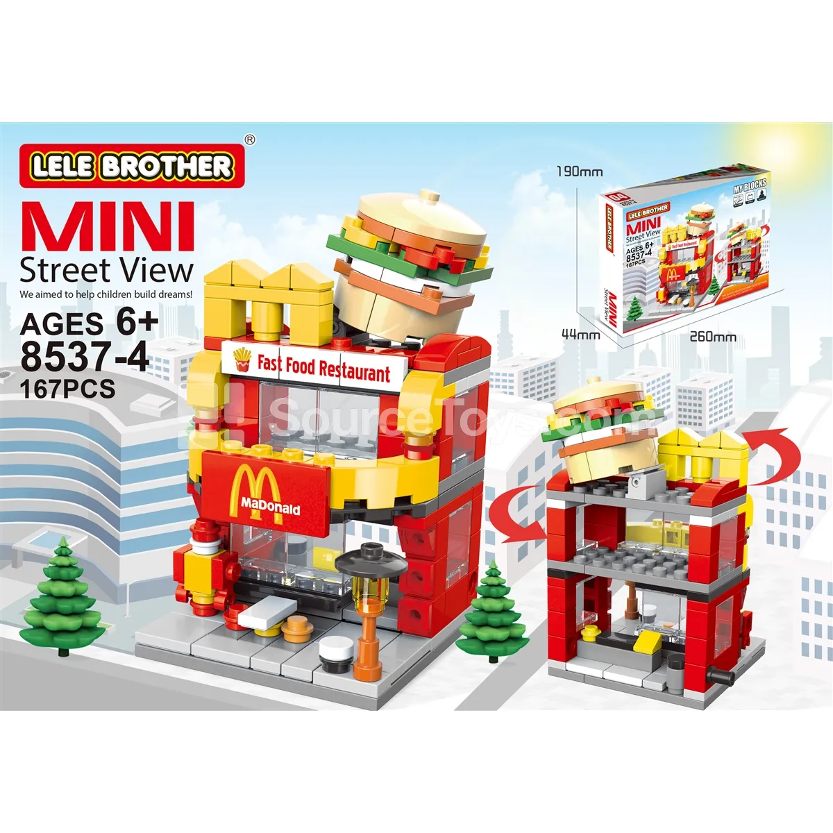 Mini Street View McDonald's 167PCS Mini Street View McDonald's 167PCS
