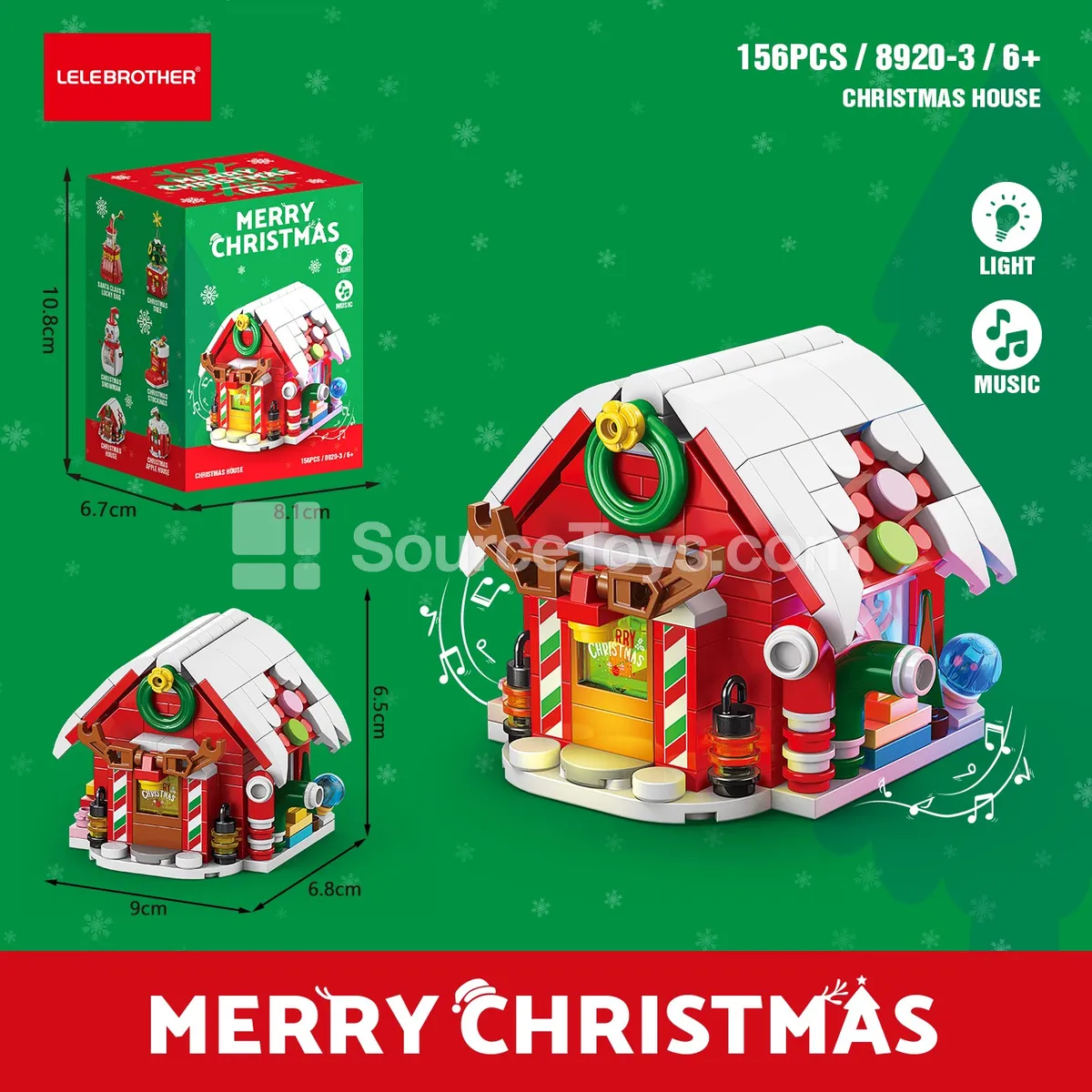 Christmas House Light & Sound 156-Piece Set Christmas House Light & Sound 156-Piece Set