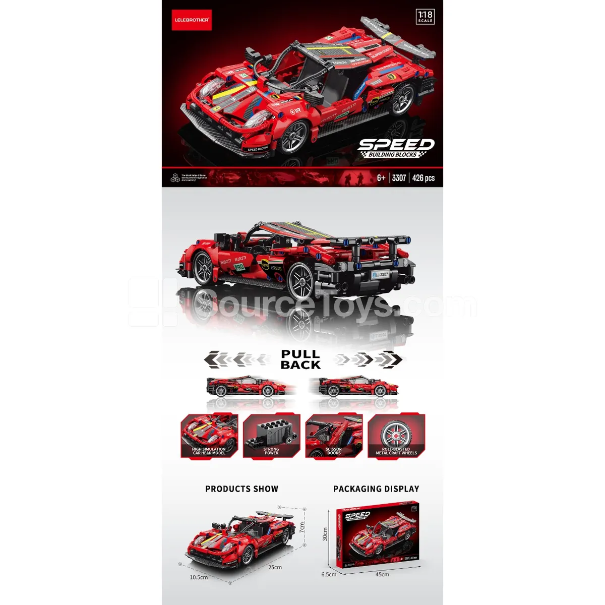 1:18 Pullback Car 426 PCS 1:18 Pullback Car 426 PCS