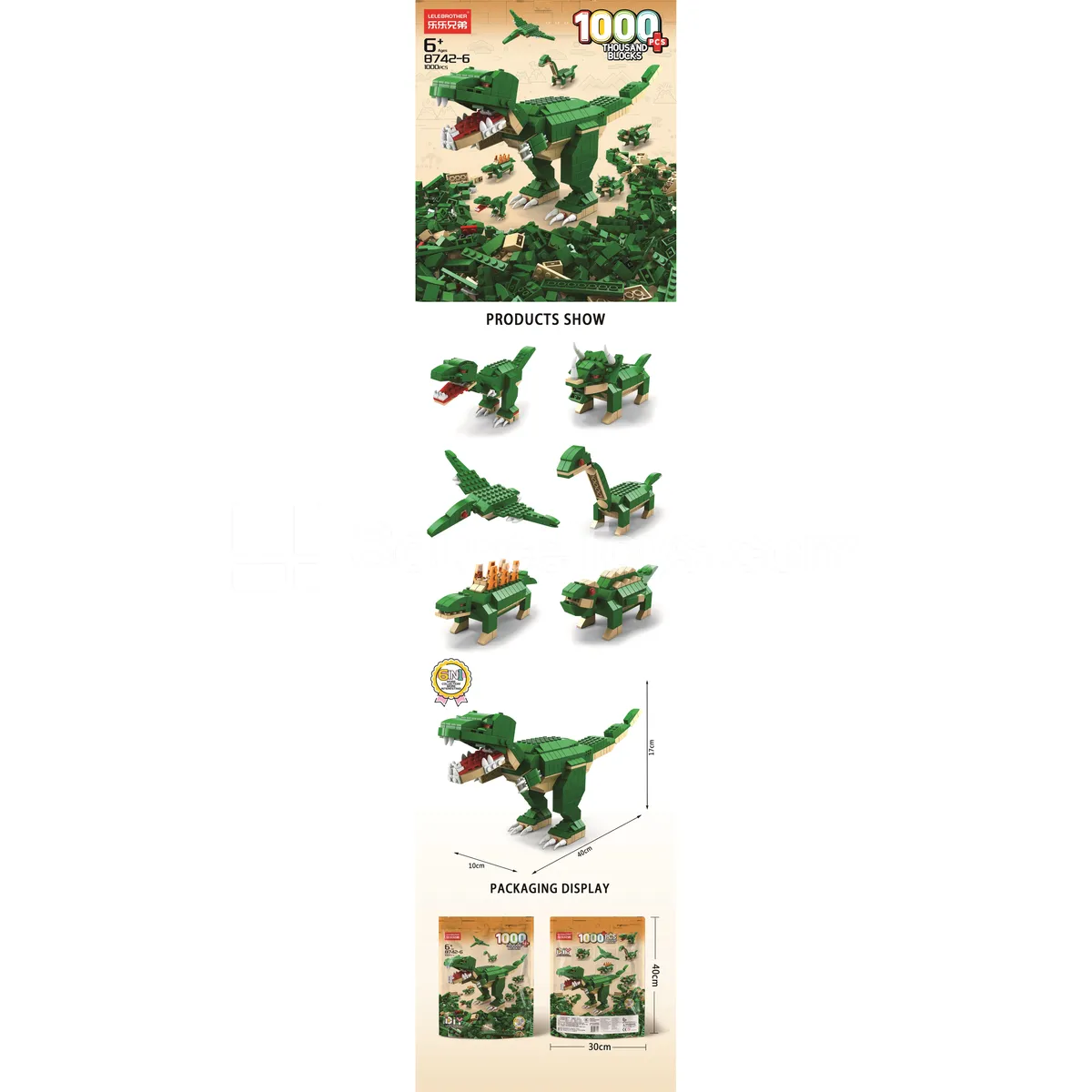 Dinosaur 1000pcs Building Blocks Dinosaur 1000pcs Building Blocks