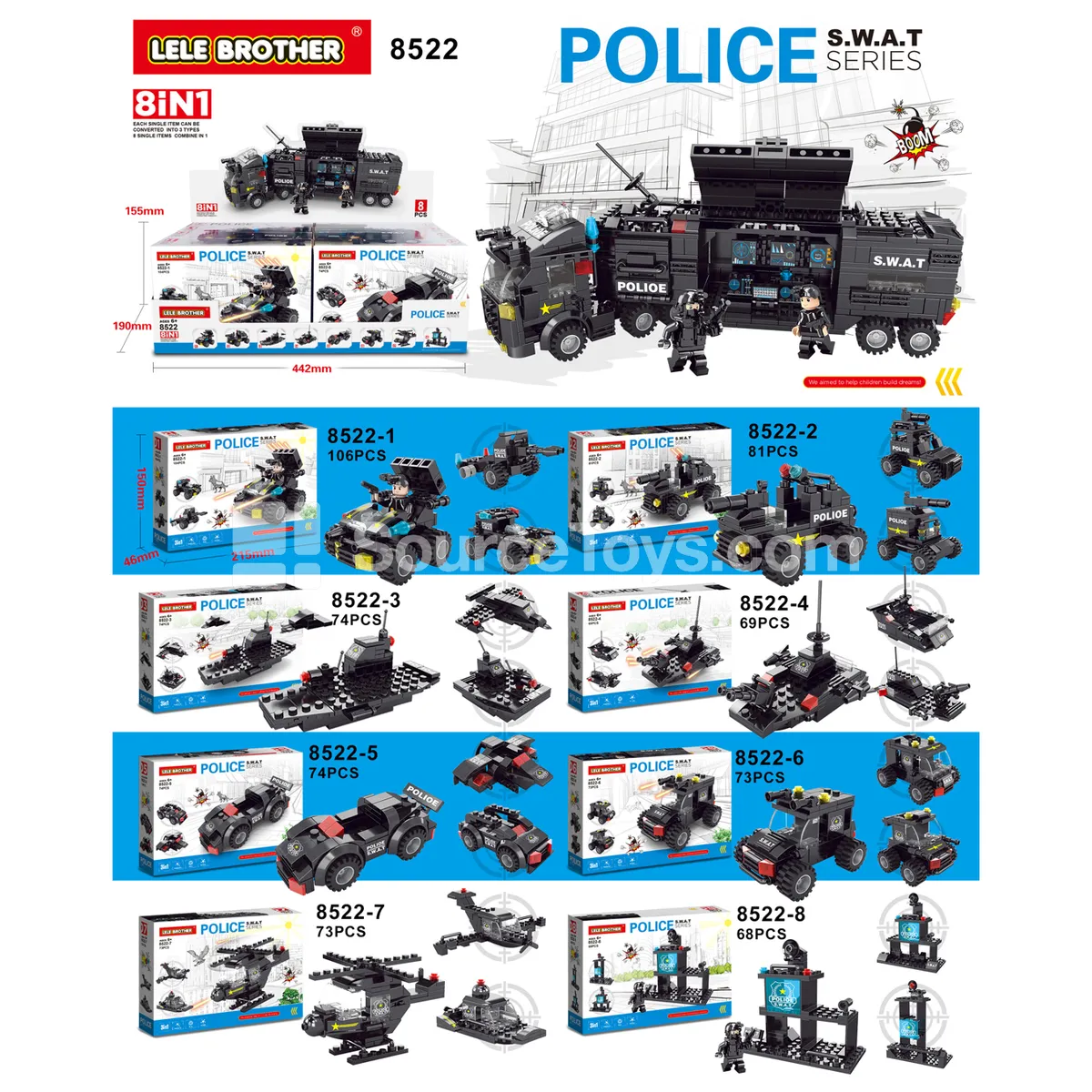 Black Eagle Dragon SWAT Team (8-Box Set) Black Eagle Dragon SWAT Team (8-Box Set)