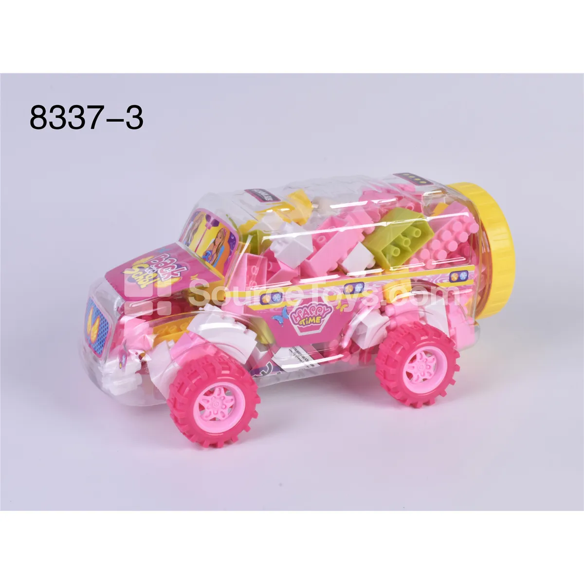 School Bus Building Blocks Assorted Colors 280g 80-90pcs School Bus Building Blocks Assorted Colors 280g 80-90pcs