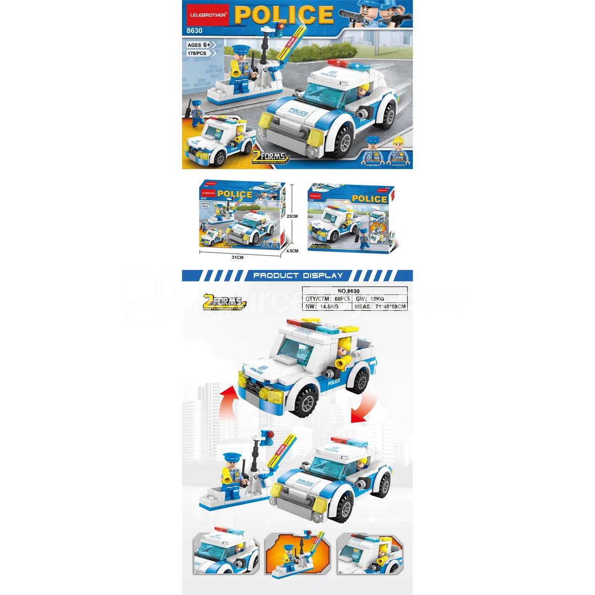 High-Speed Chase Car 178pcs High-Speed Chase Car 178pcs