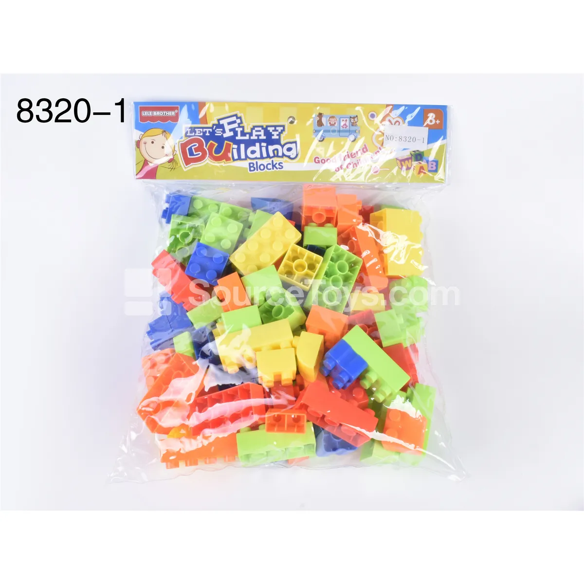 Assorted Building Blocks Bag, 455g (Approx. 100-120 Pcs) Assorted Building Blocks Bag, 455g (Approx. 100-120 Pcs)