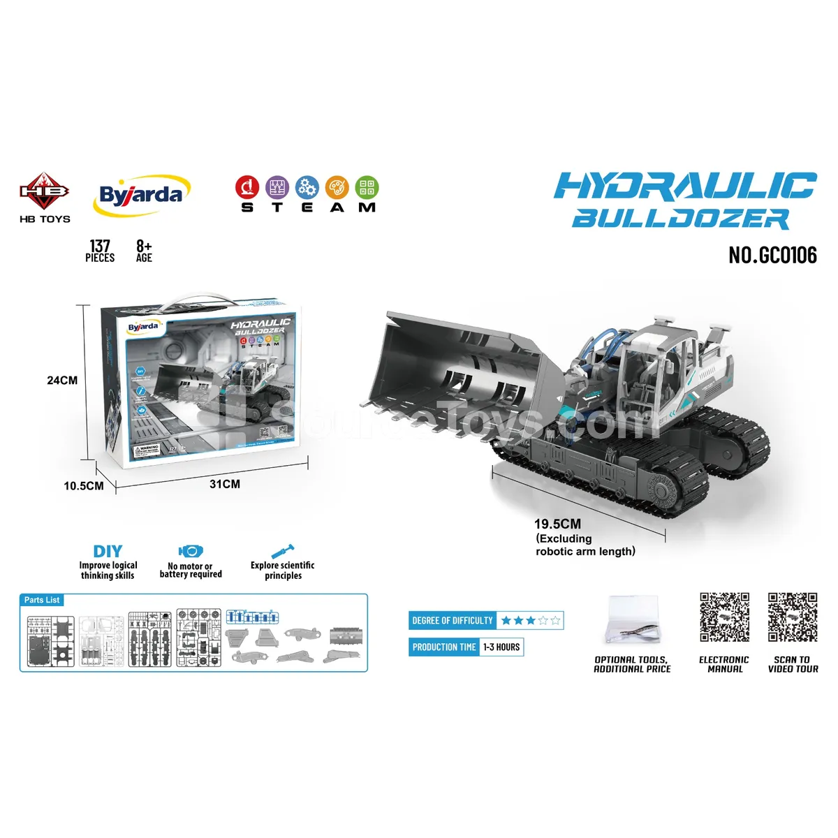 Hydraulic Power Bulldozer (Single Unit)