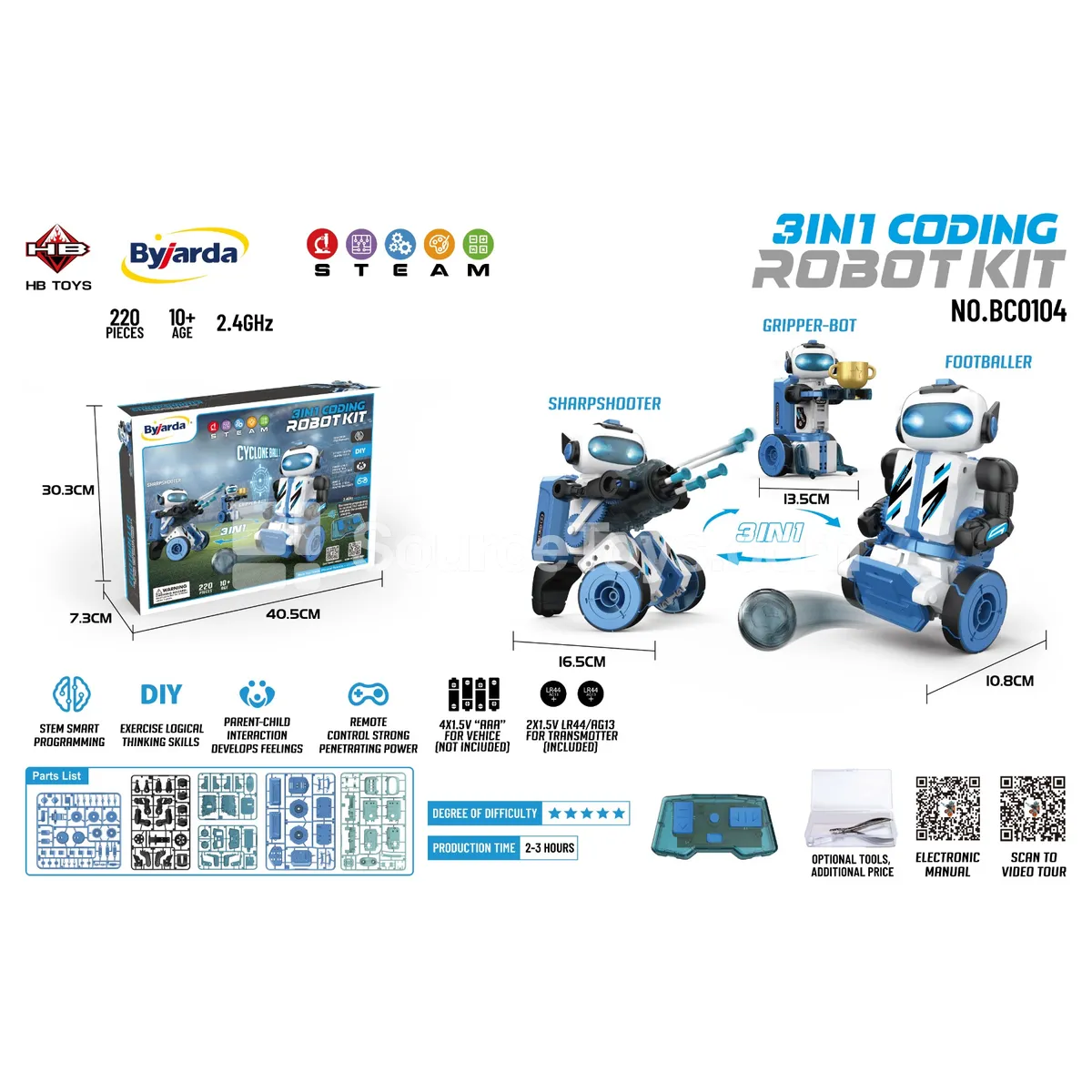 3-in-1 Programming Robot (Programming Version)