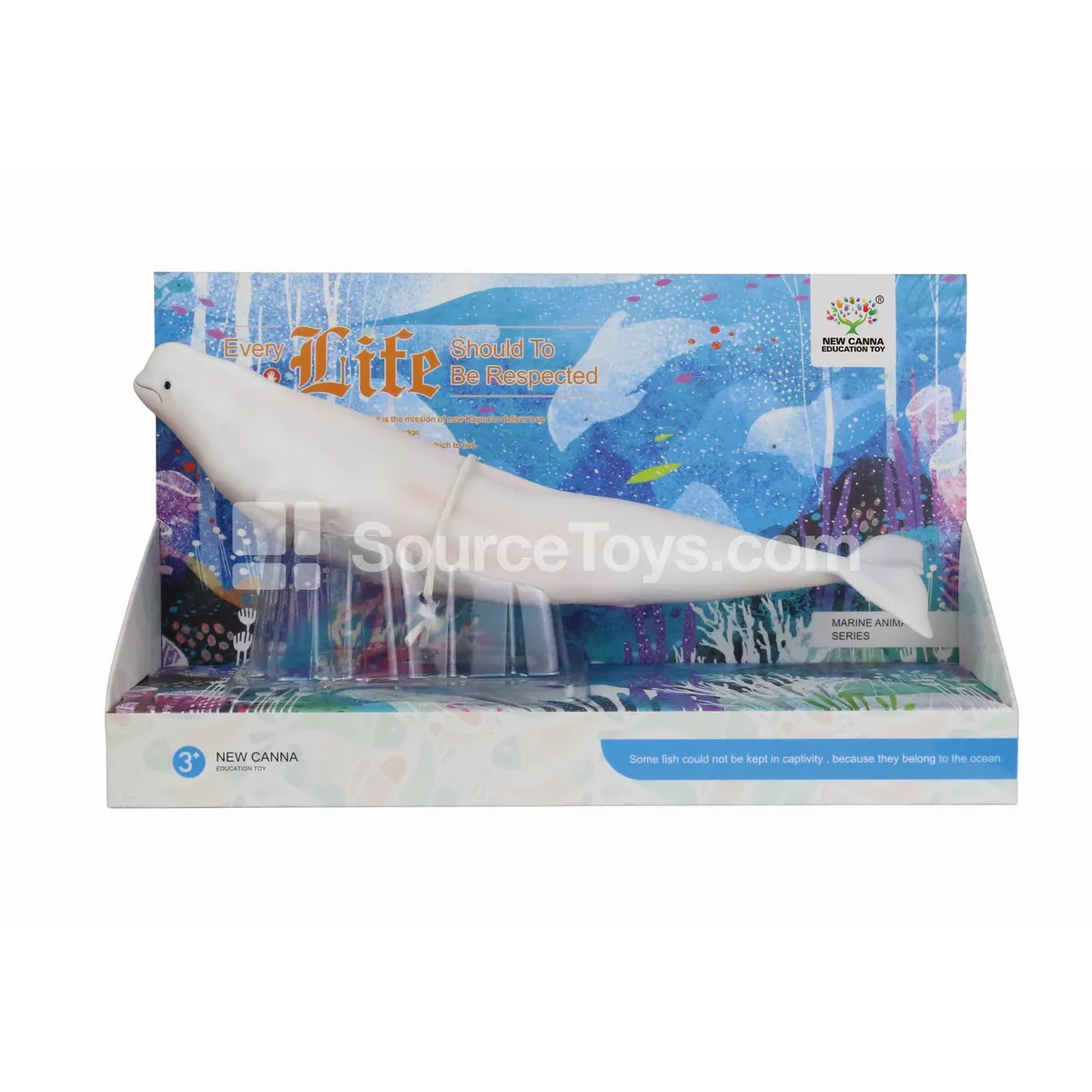 11" White Beluga Plush 11