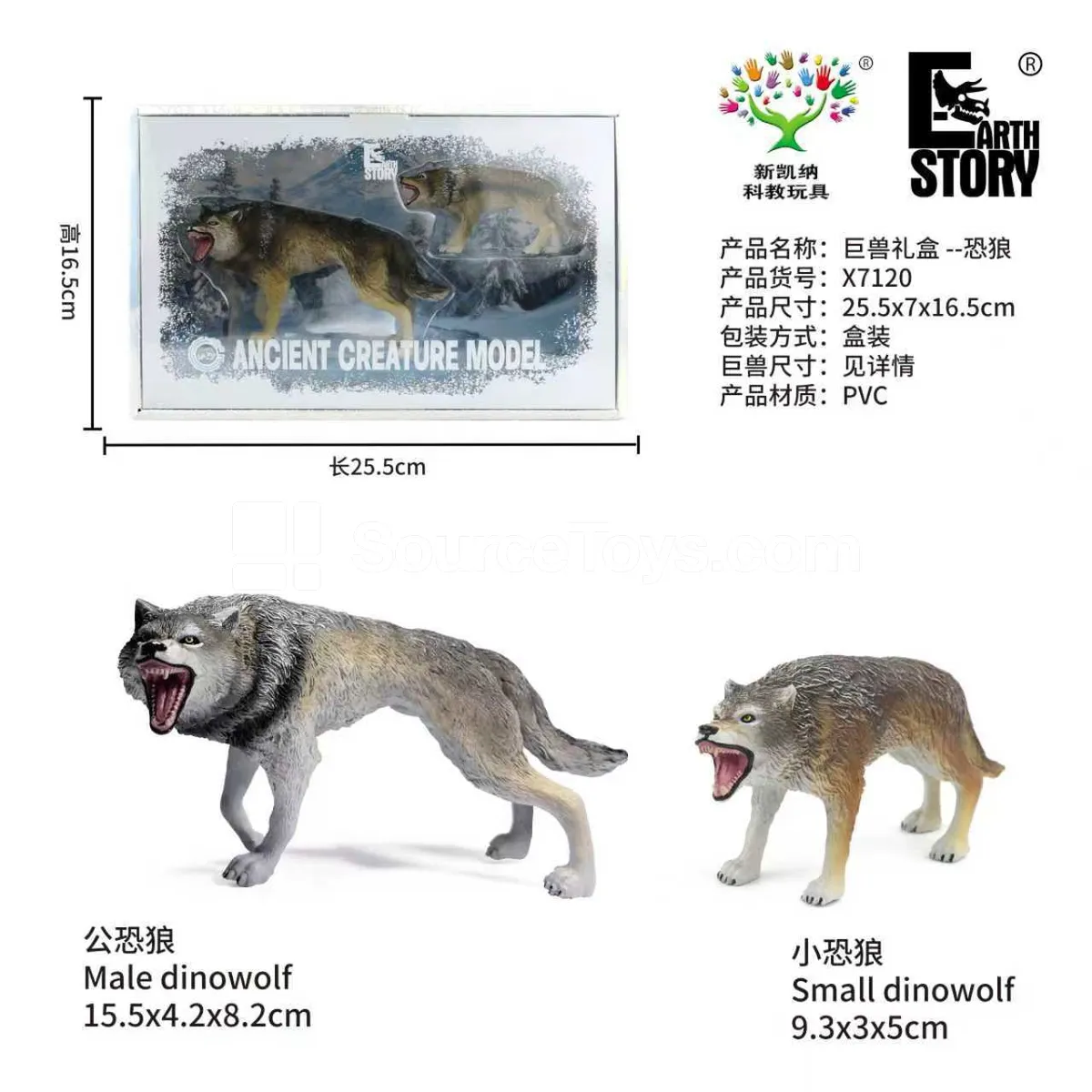 Vinyl Wolf Figure Set