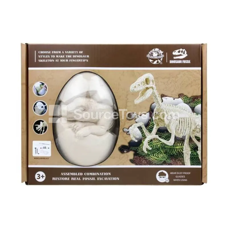 DIY Velociraptor Fossil Dig Egg