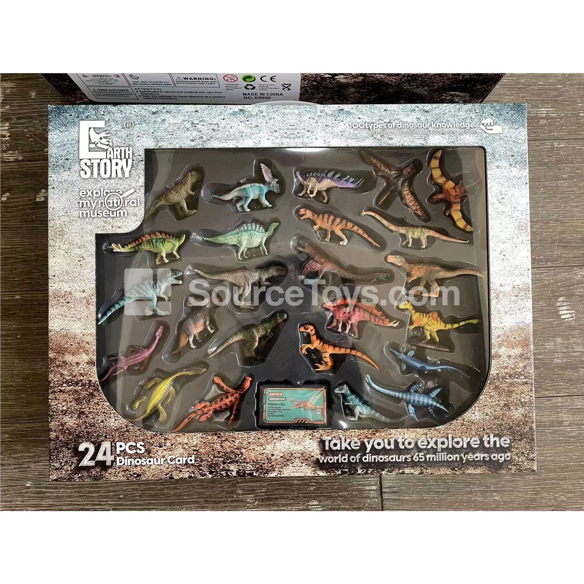 24-Piece Dinosaur Toy Set B