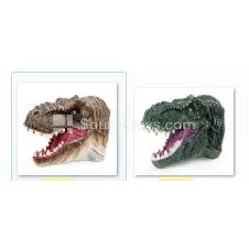9-inch Tyrannosaurus Hand Puppet Head (Brown, Green) 9-inch Tyrannosaurus Hand Puppet Head (Brown, Green)