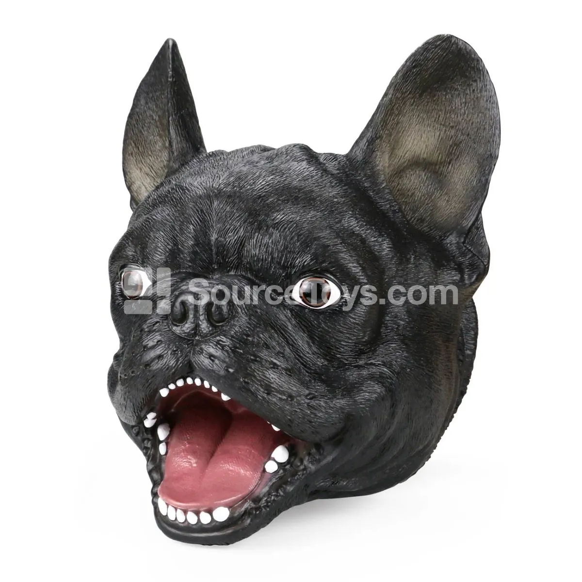 Black French Bulldog Puppet Head Black French Bulldog Puppet Head