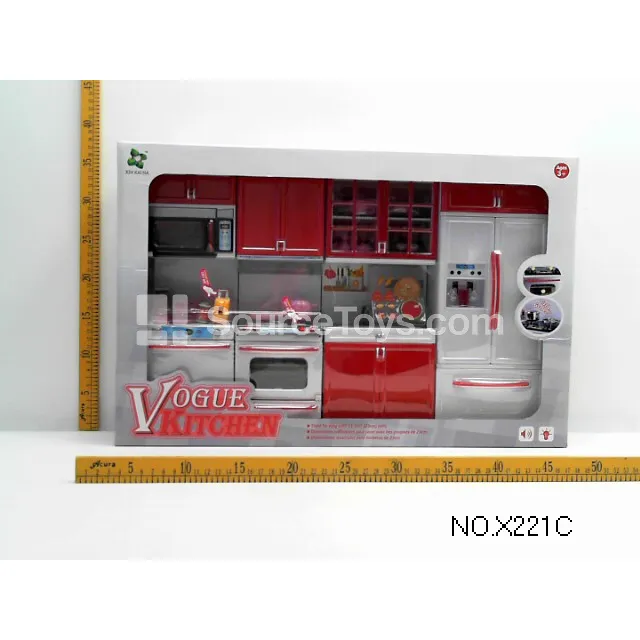Red Fashion Kitchen Set (Unpainted) Red Fashion Kitchen Set (Unpainted)