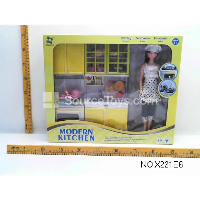 Yellow Fashion Kitchen Pretend-Play Toy Yellow Fashion Kitchen Pretend-Play Toy