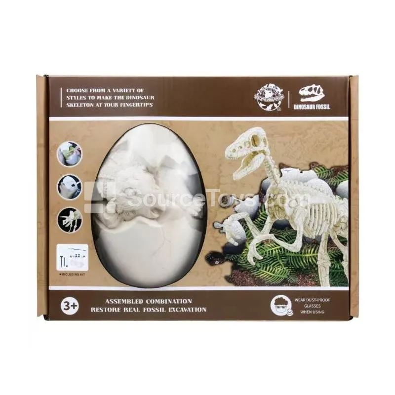 DIY Triceratops Fossil Egg Kit