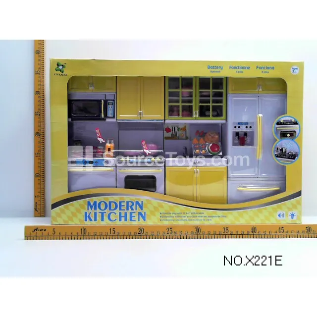 Yellow Fashion Kitchen Pretend-Play Toy
