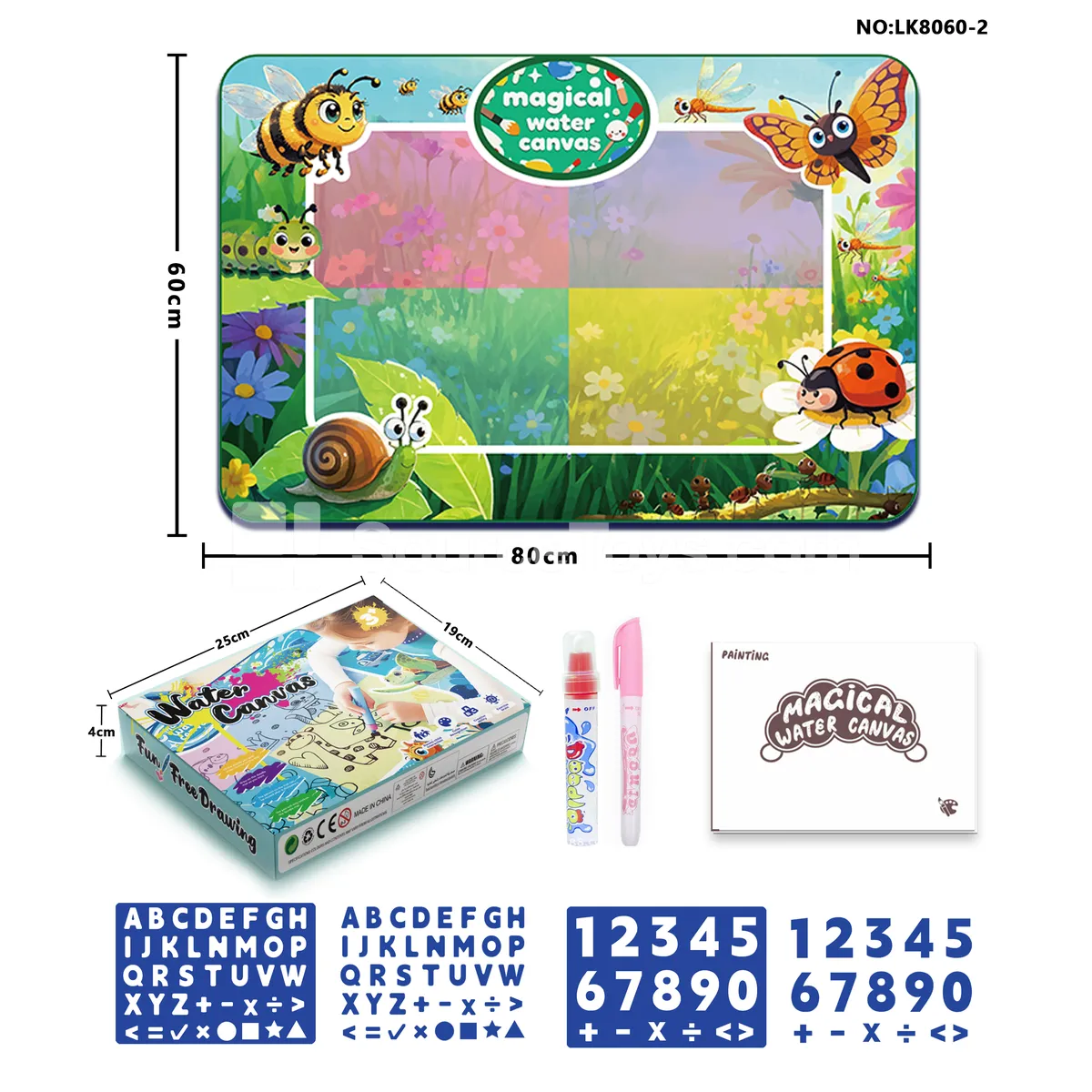 80×60cm Water Drawing Mat Insects 80×60cm Water Drawing Mat Insects
