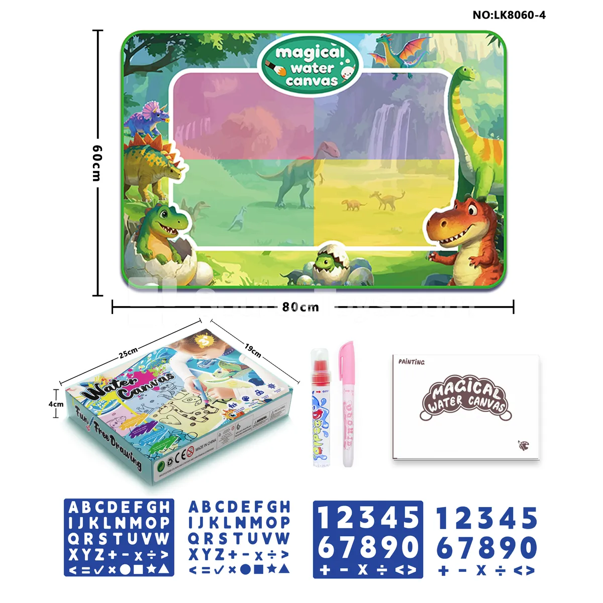 80x60cm Water Drawing Mat Dinosaur 80x60cm Water Drawing Mat Dinosaur