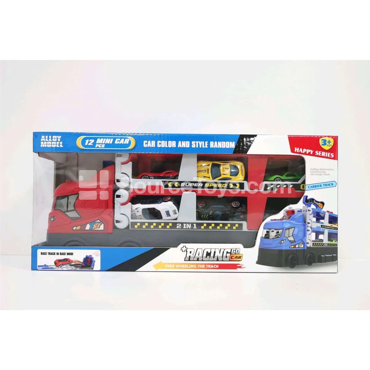 Alloy Track Car Launcher Truck & Sports Car 6 Styles Sound Version (Red) Alloy Track Car Launcher Truck & Sports Car 6 Styles Sound Version (Red)