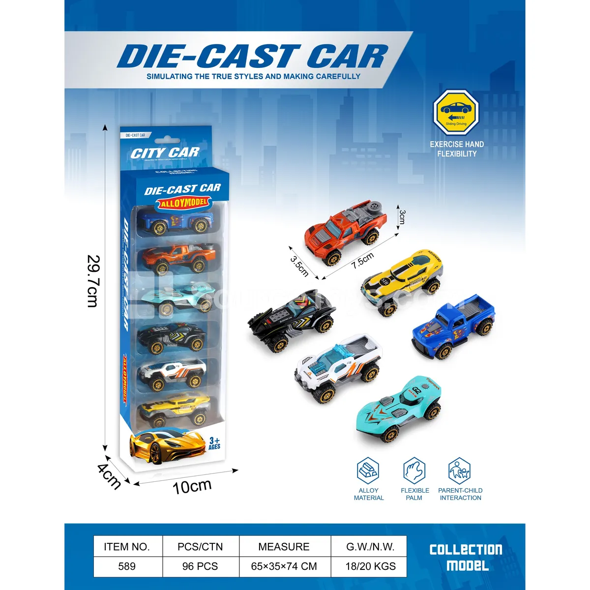 Die-cast Alloy Racing Car in Window Box Die-cast Alloy Racing Car in Window Box
