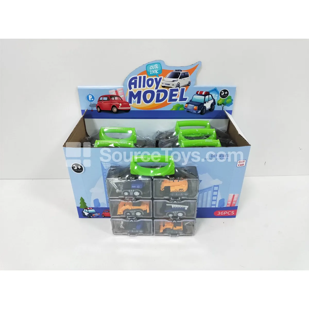 Pull-back Alloy Construction Vehicle Building Blocks Set – 6 Styles, 36-Pack Pull-back Alloy Construction Vehicle Building Blocks Set – 6 Styles, 36-Pack