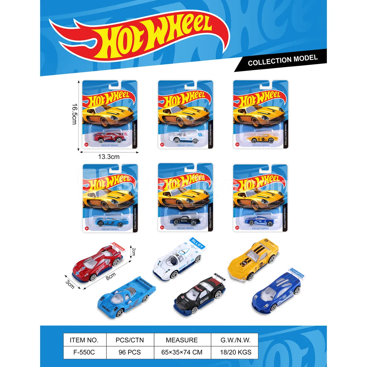 Alloy Die-cast Racing Car 6 Styles Alloy Die-cast Racing Car 6 Styles