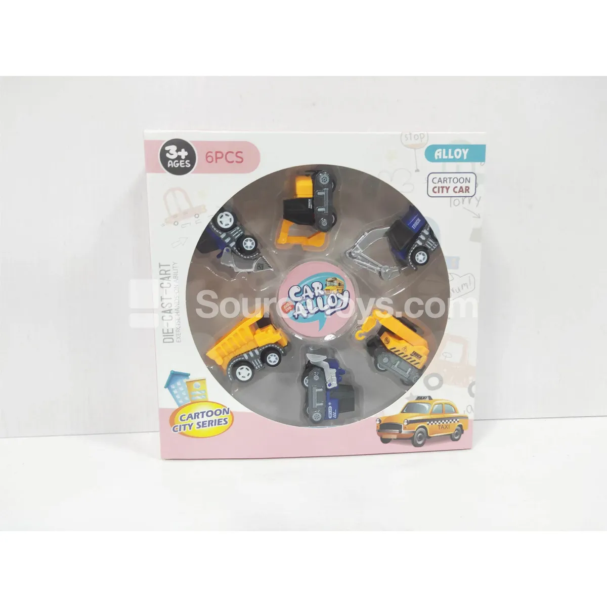 Friction Powered Alloy Engineering Vehicle Set Friction Powered Alloy Engineering Vehicle Set