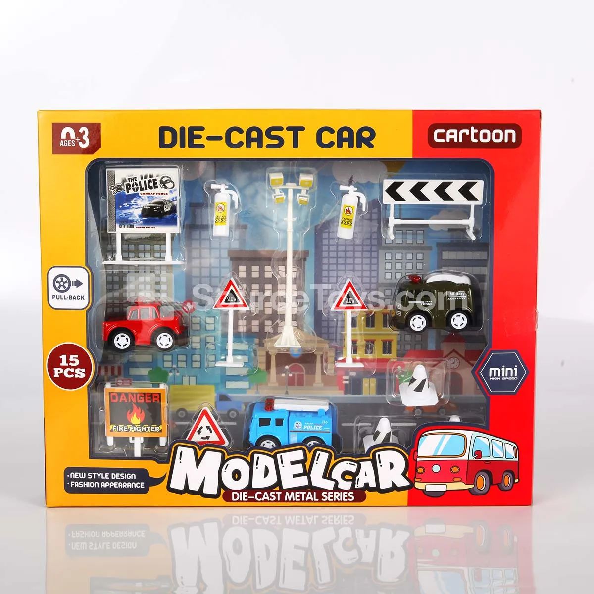 Pull-back Alloy Rescue Vehicles Set Pull-back Alloy Rescue Vehicles Set