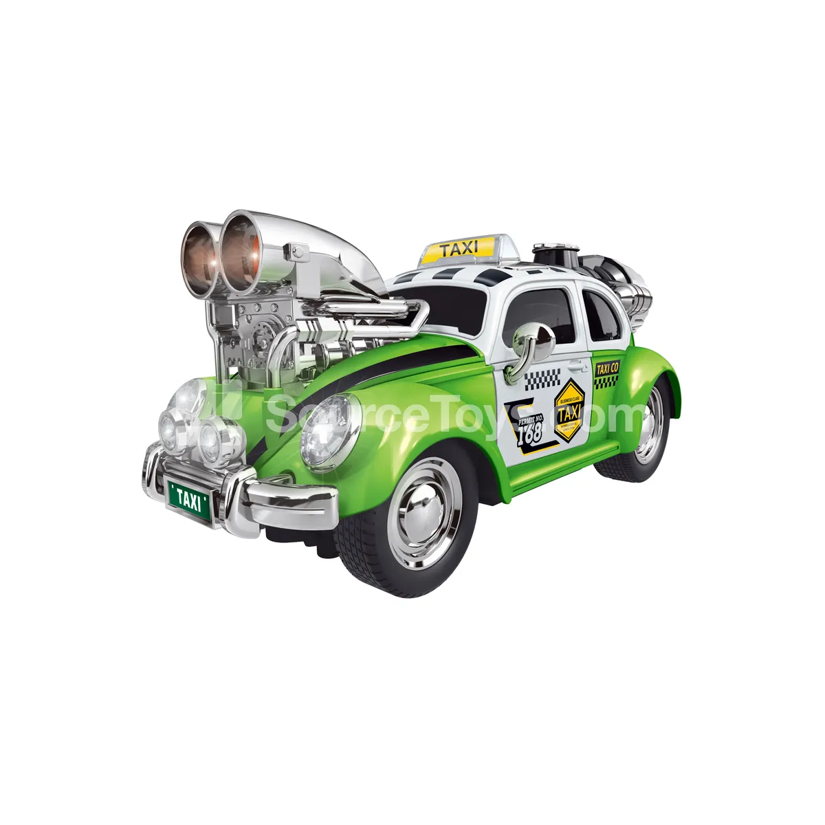 Friction-Powered Touch-Activated Alloy Spray Taxi