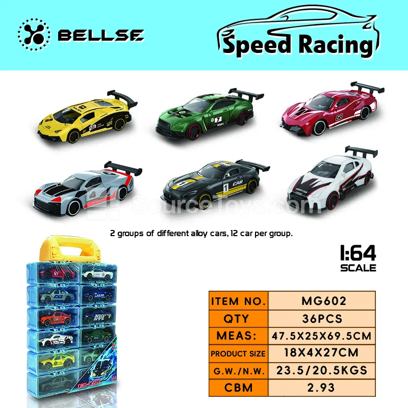 Portable Storage Case with Alloy Cars Portable Storage Case with Alloy Cars