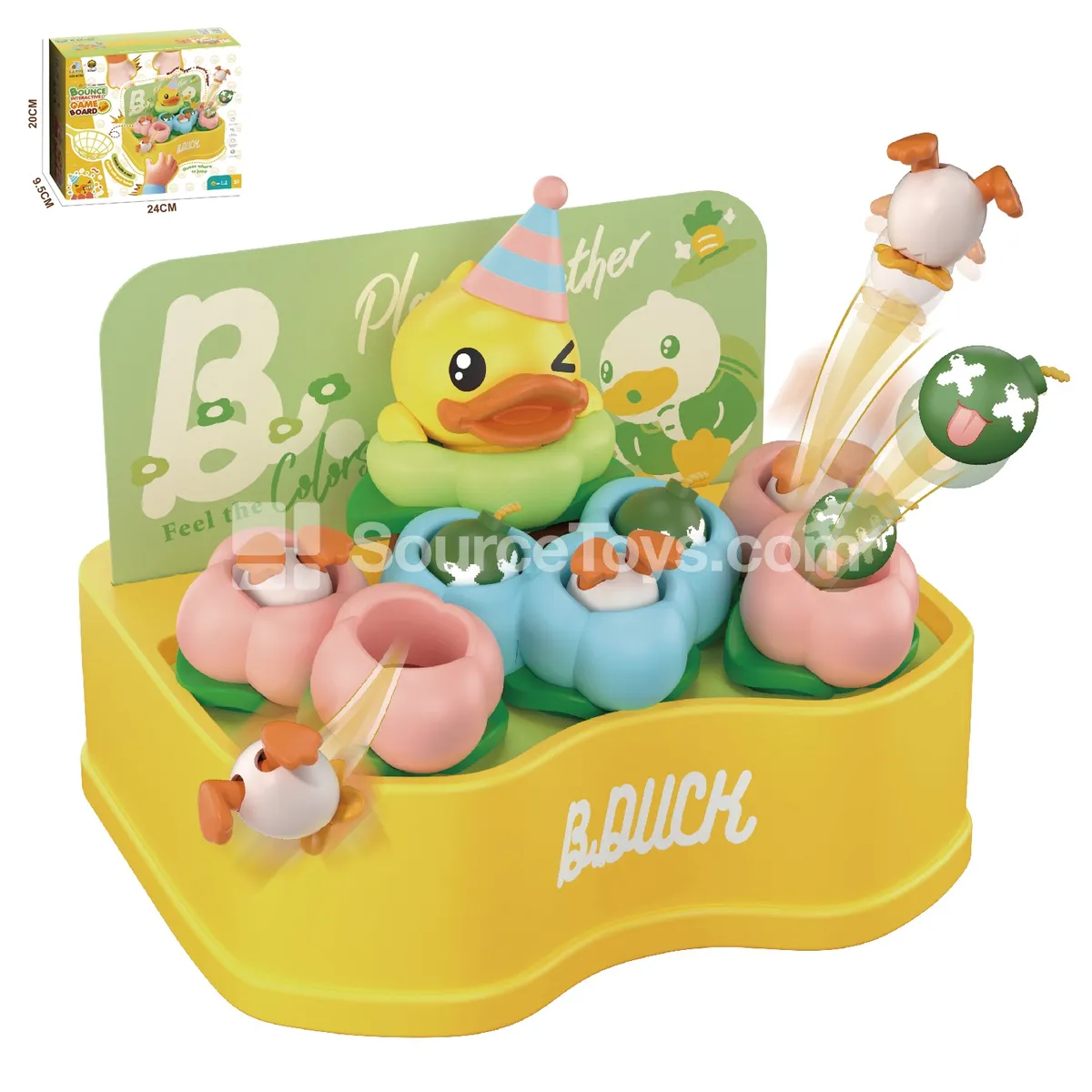 Electric Duck Bouncing Capture Game (Manual/Electric 2-in-1) with Music  Parent-Child Interactive Early Education Desktop Game