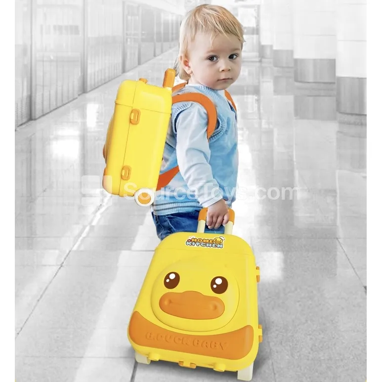 Kitchen Pretend-Play Toy Set with Backpack, Suitcase, and Fruit Cutting Assembly (4-in-1) Kitchen Pretend-Play Toy Set with Backpack, Suitcase, and Fruit Cutting Assembly (4-in-1)